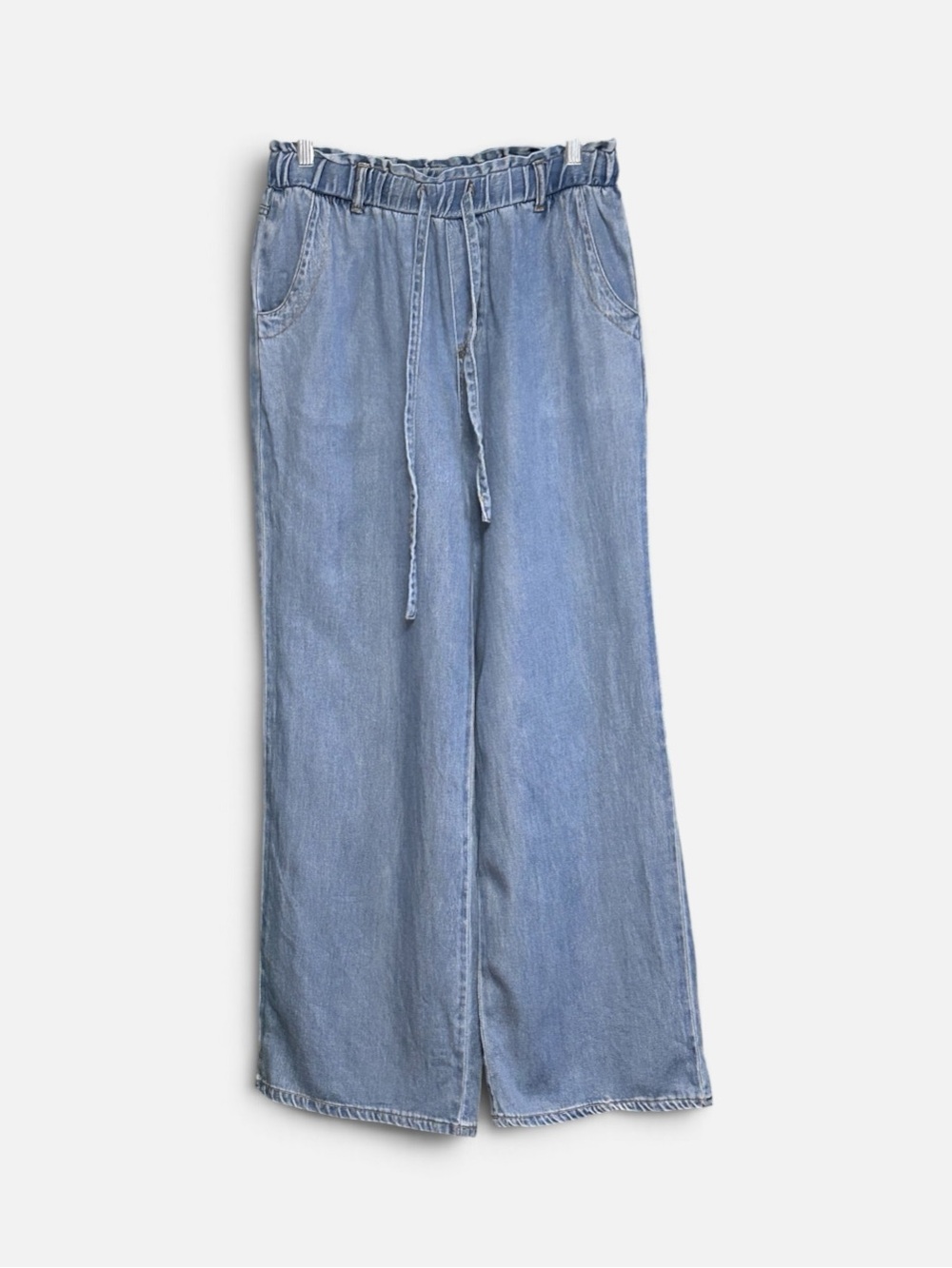 Velvet Heart Sky Blue Wide-Leg Drawstring Jeans